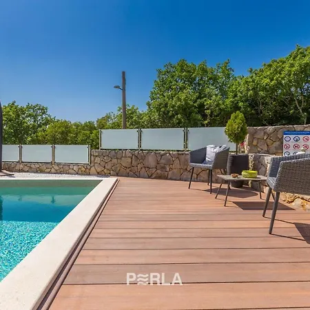 House Sea View With Pool On Krk Island, Beatiful Vrh (Krk)