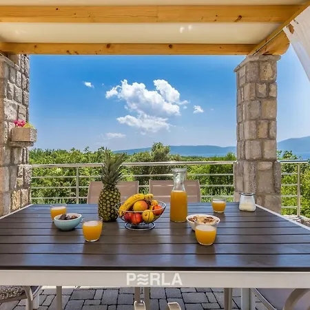 House Sea View With Pool On Krk Island, Beatiful Gasthof 3*