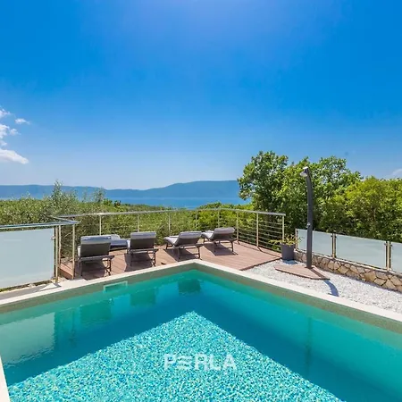 House Sea View With Pool On Krk Island, Beatiful 3* Vrh (Krk)