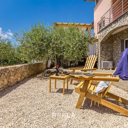 Gasthof House Sea View With Pool On Krk Island, Beatiful Vrh (Krk)
