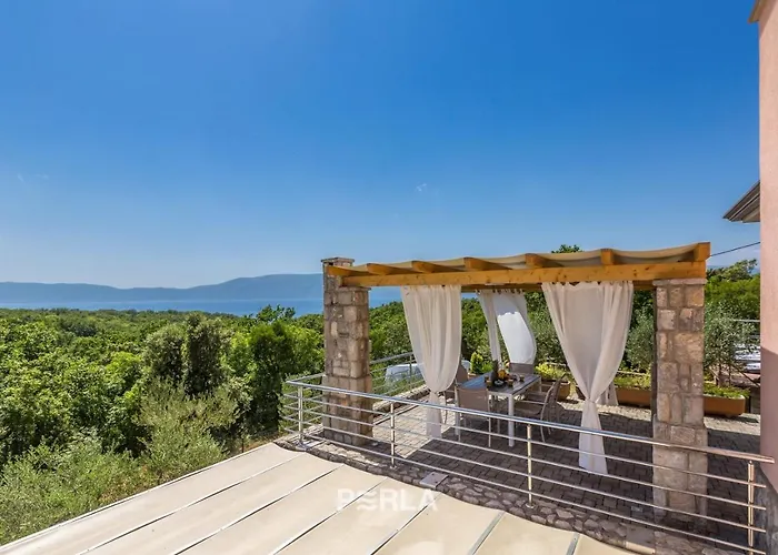 House Sea View With Pool On Krk Island, Beatiful