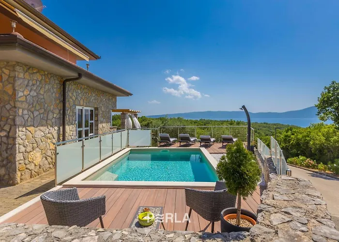 Gasthuis House Sea View With Pool On Krk Island, Beatiful 3*
