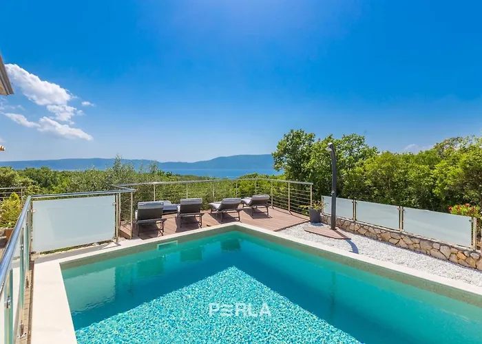 House Sea View With Pool On Krk Island, Beatiful 3* Vrh (Krk)
