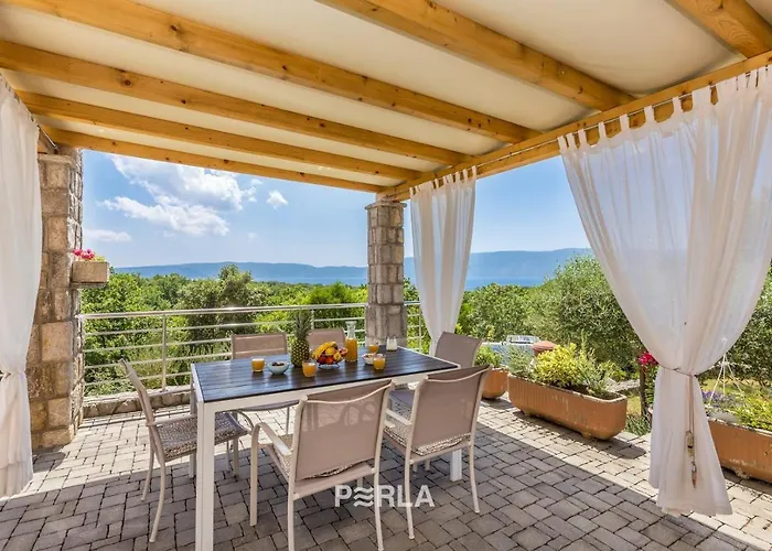 House Sea View With Pool On Krk Island, Beatiful